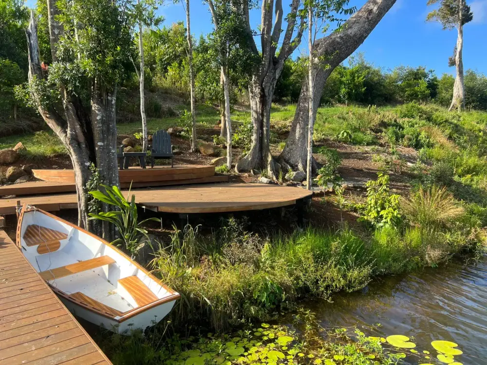 Bangalow backyard after transformation