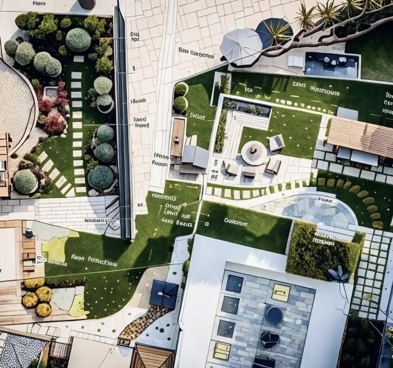Detailed landscape design plan for a native Australian garden