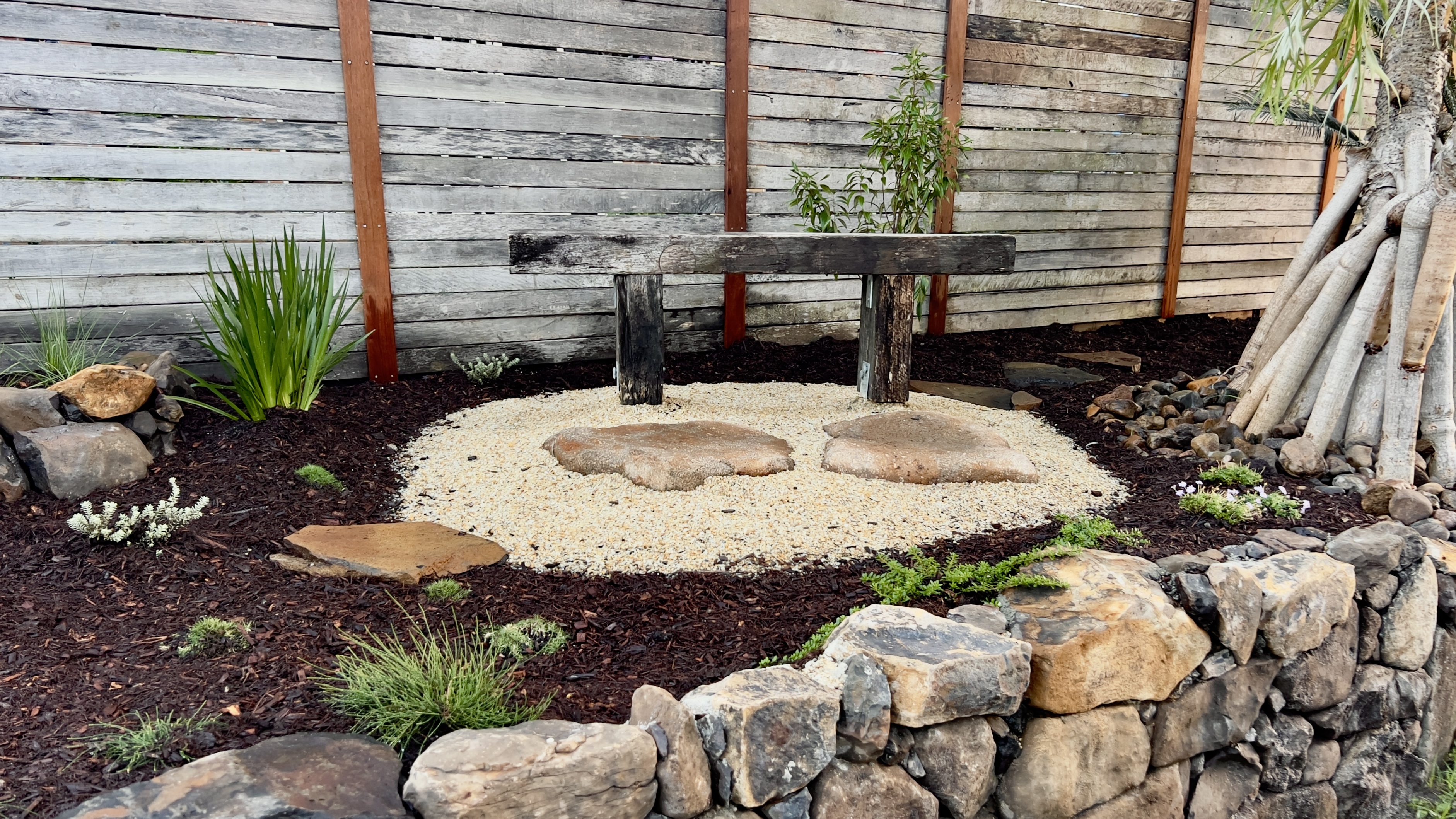 Garden after native planting renewal